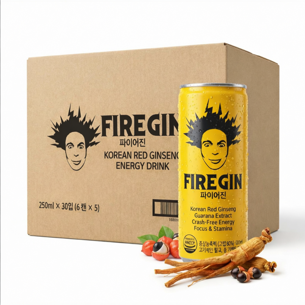 FIREGIN Korean Red Ginseng Energy Drink, 250 ml
