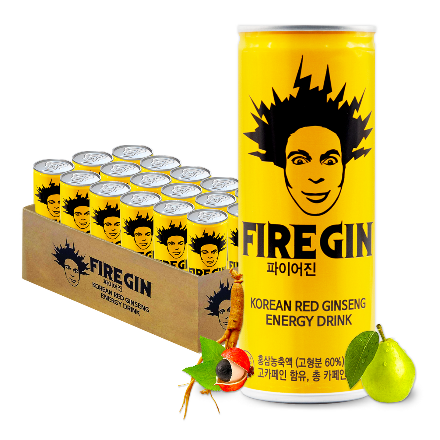 FIREGIN Korean Red Ginseng Energy Drink, 250 ml