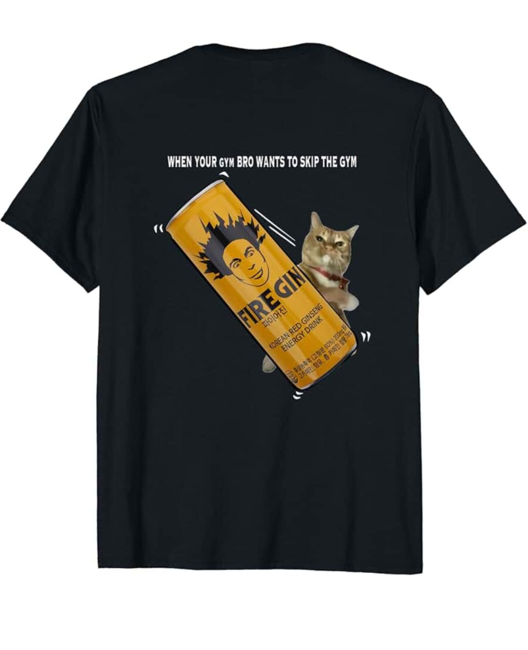 FIREGIN Gym Bro Meme T-Shirt, Made In USA